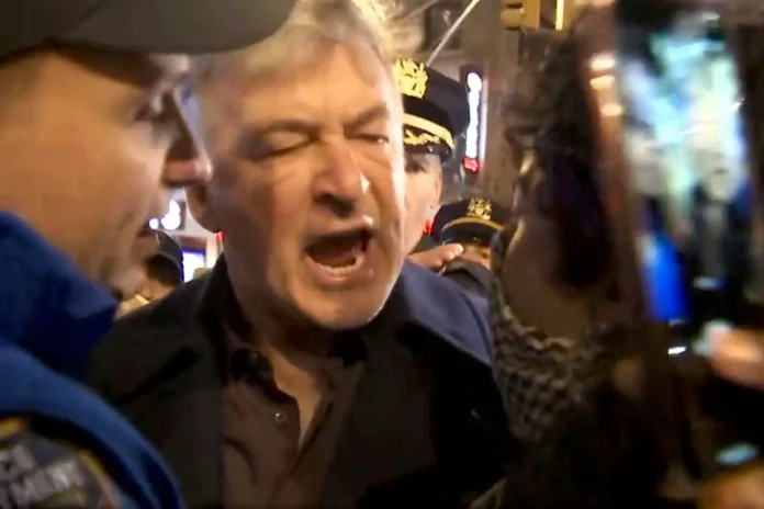 Alec Baldwin Caught in Heated Exchange With Protesters During Palestinian Solidarity Rally in NYC