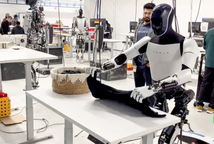 Elon Musk's Optimus Robot Stuns with Shirt-Folding Skills, But Doubts Linger