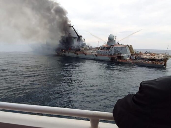 russain war ship sunk