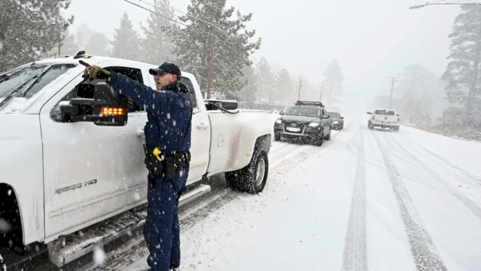 CHP Urges Drivers to Avoid Travel as Blizzard Pummels Sierra Nevada