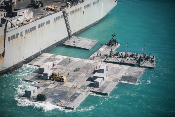 U.S. Military Races to Construct Massive Floating Aid Dock for Gaza