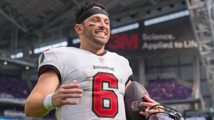 Baker Mayfield agreeing to a new deal with the Tampa Bay Buccaneers: