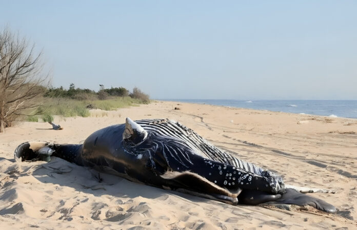 Shocking Discovery: Dead Whale in New Jersey Found with Fractured Skull and Multiple Injuries!