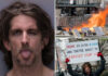 Anti-Trump protester who set himself ablaze outside NYC trial stuck tongue out in bizarre mugshot