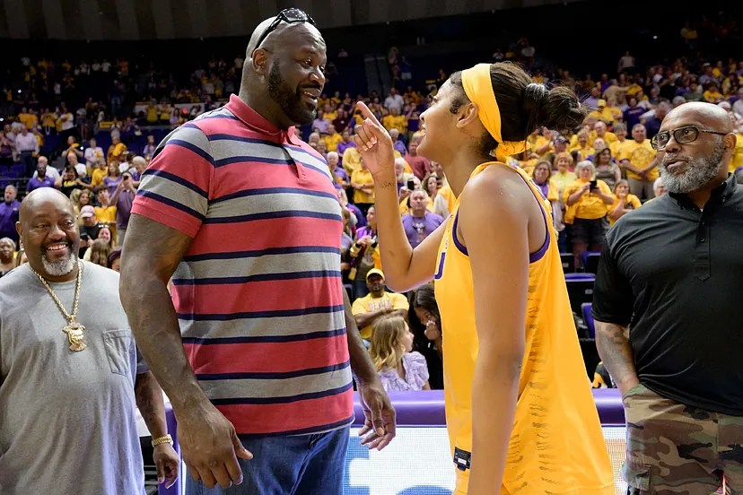 Shaq Shows Up, But Caitlin Clark Steals the Show in Rookie of the Year Faceoff Against Angel Reese