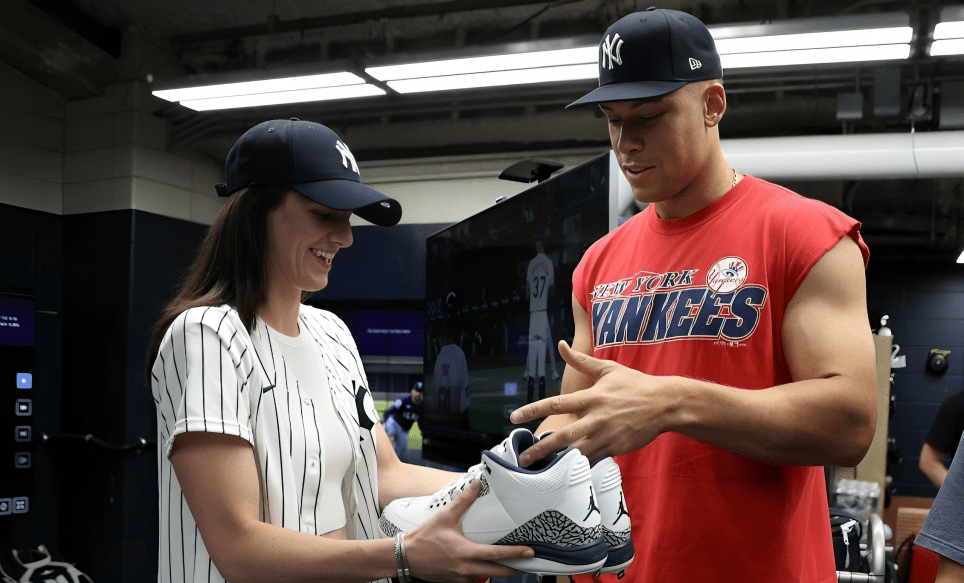 Caitlin Clark Gets a ‘Big Foot’ Moment: Aaron Judge’s Giant Signed Cleats Leave WNBA Rookie Speechless, Yankees Captain in Hysterics"