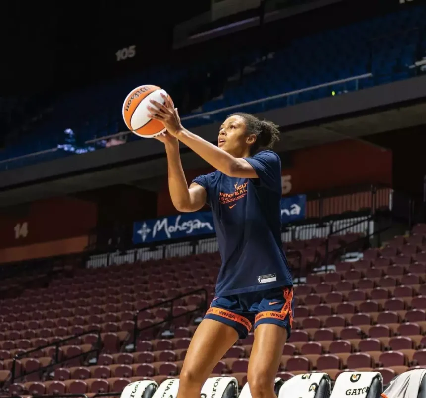 Olivia Nelson-Ododa Turns Heads with White-Hot Athleisure Look – Connecticut Sun Forward Lives Her Best Offseason Life