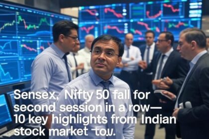 Sensex, Nifty 50 fall for second session in a row— 10 key highlights from Indian stock market today